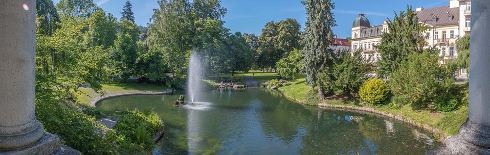 The Park of Vaclav Skalnik in Marienbad